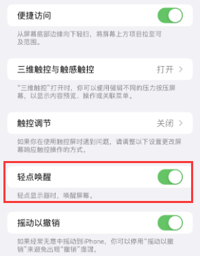 天桥苹果授权维修站分享iPhone轻点无法唤醒怎么办 