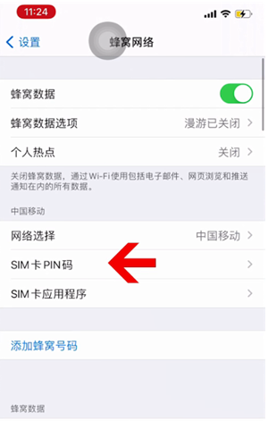 天桥苹果14维修网分享如何给iPhone14的SIM卡设置密码 