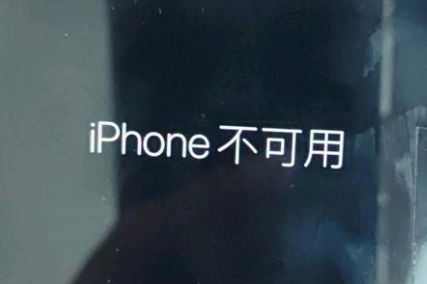 天桥苹果服务网点分享锁屏界面显示“iPhone 不可用”如何解决 