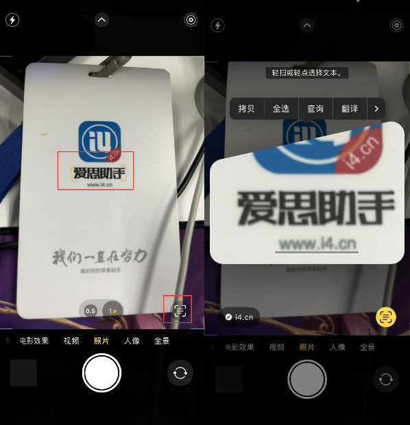 天桥苹果手机维修分享升级iOS 16后如何通过相机翻译文本 