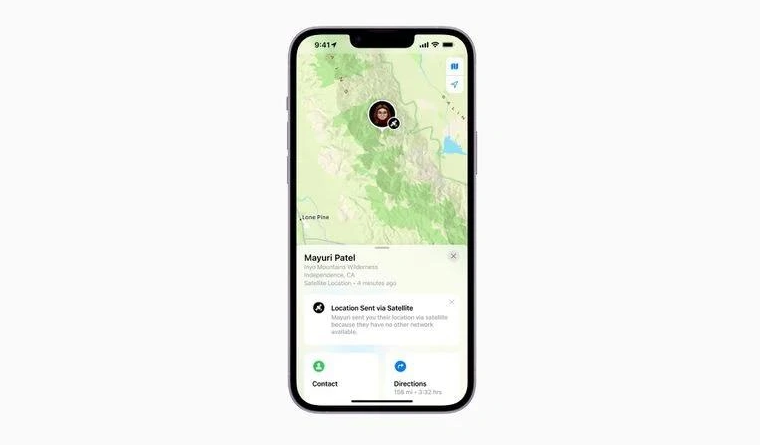 天桥苹果14维修分享iPhone14系列中 FindMy功能通过卫星分享位置方法教程 