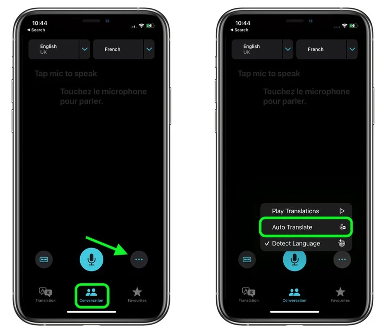 天桥苹果手机维修分享iOS 15 “翻译” App 新改进 